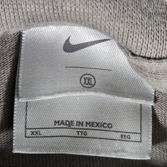 NIKE Y2K Silver Tag Mock Neck Turtleneck Sweatshirt Embroidered Swoosh MEN'S XXL - Picture 7 of 10